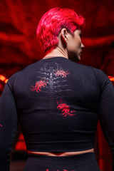 Masked Ghoul Cropped Long Sleeve