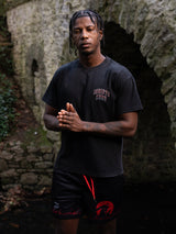 Black Swordsman V2 T-Shirt - Black Acid Wash