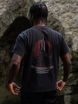 Black Swordsman V2 T-Shirt - Black Acid Wash