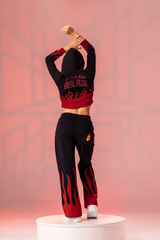 Ablaze Cropped Hoodie