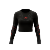 Masked Ghoul Cropped Long Sleeve