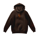 Inferno Embroidery Hoodie - Brown
