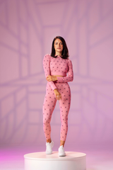 Pink Pattern Seamless Leggings