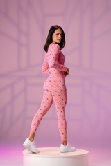 Pink Pattern Seamless Leggings