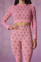 Pink Pattern Seamless Leggings