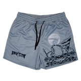 Nightfall Skull Shorts - Grey