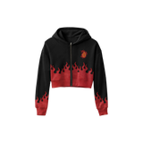Ablaze Cropped Hoodie