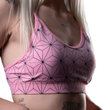 Pink Pattern Seamless Bra