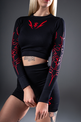 Tormented Seamless Cropped Long Sleeve