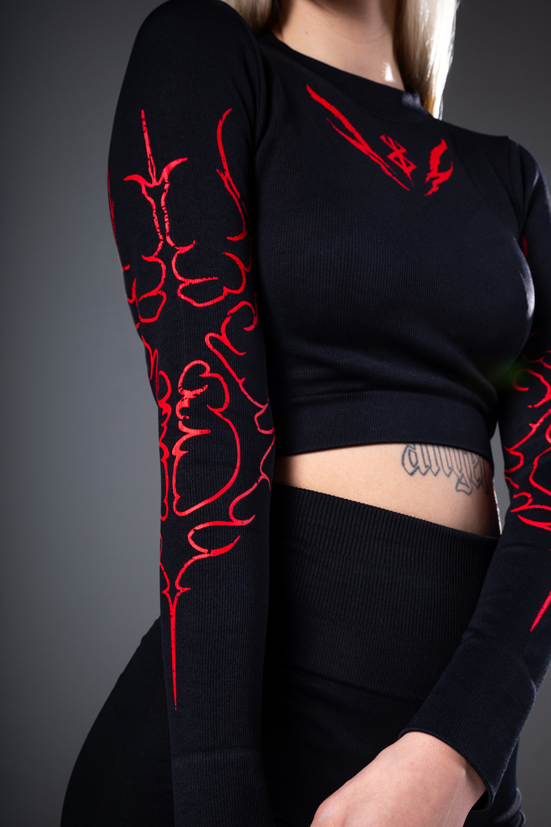 Tormented Seamless Cropped Long Sleeve