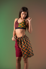 Water Pillar Cotton Shorts