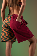 Water Pillar Cotton Shorts