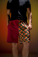 Water Pillar Cotton Shorts