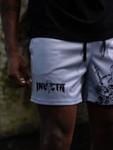 Nightfall Skull Shorts - Grey