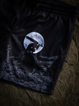 Nightfall Skull Shorts - Black