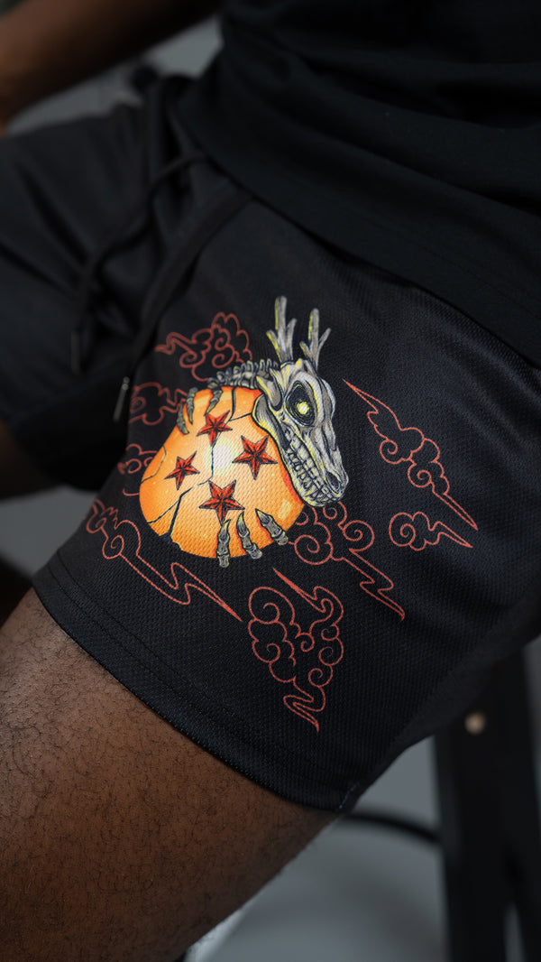 Dragon God Shorts - Black