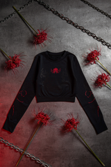 Masked Ghoul Cropped Long Sleeve