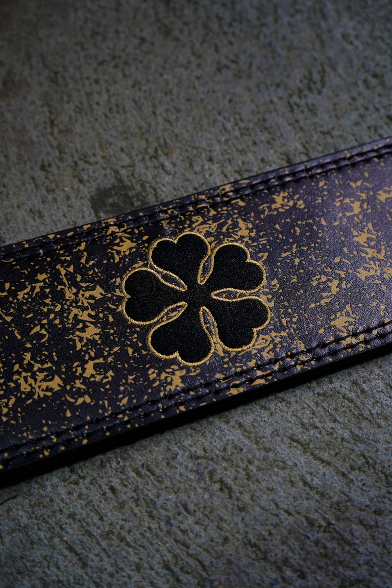 Clover Embroidered Lever Belt