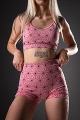 Pink Pattern Seamless Bra