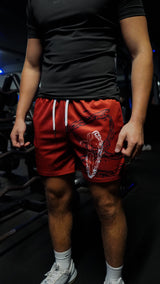 Cursed Chain Shorts  - Red