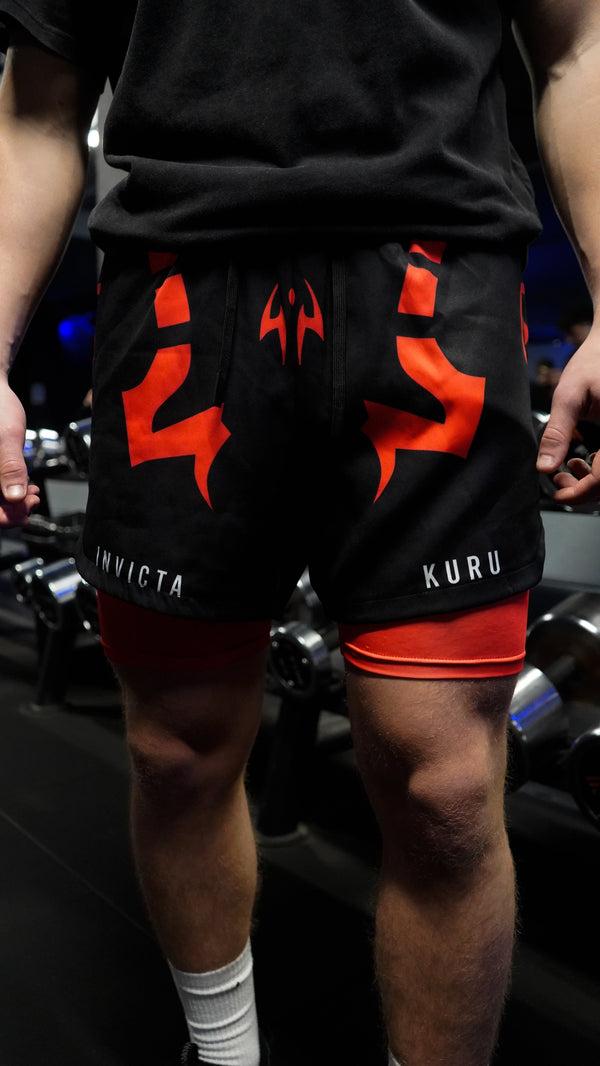 Superior of Curse Performance Shorts - Red