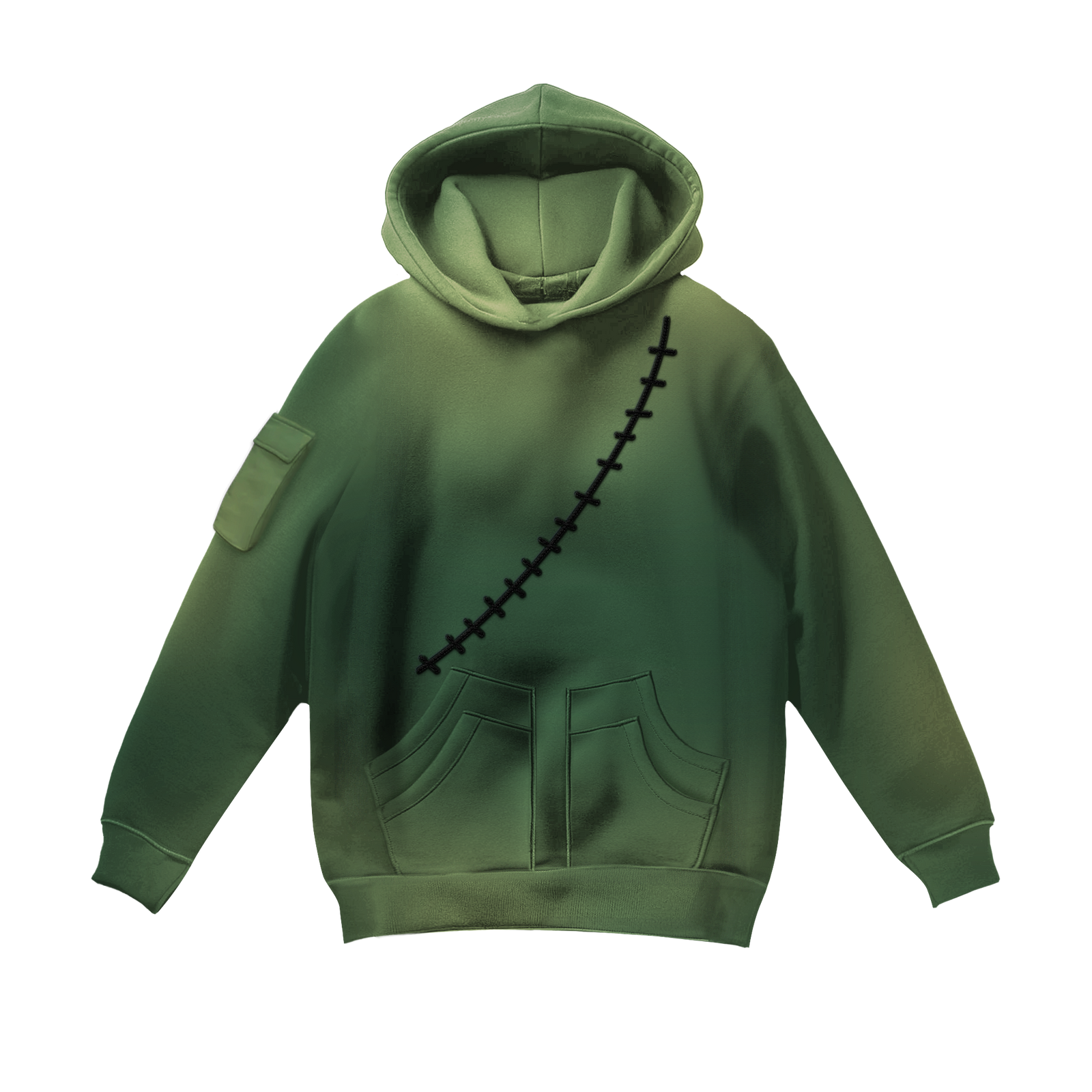 Ghost Katana Embroidery Hoodie – Invicta Kuru