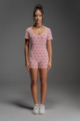 Pink Pattern Bodysuit