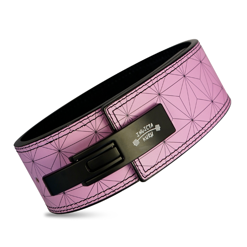 Pink Pattern Lever Belt