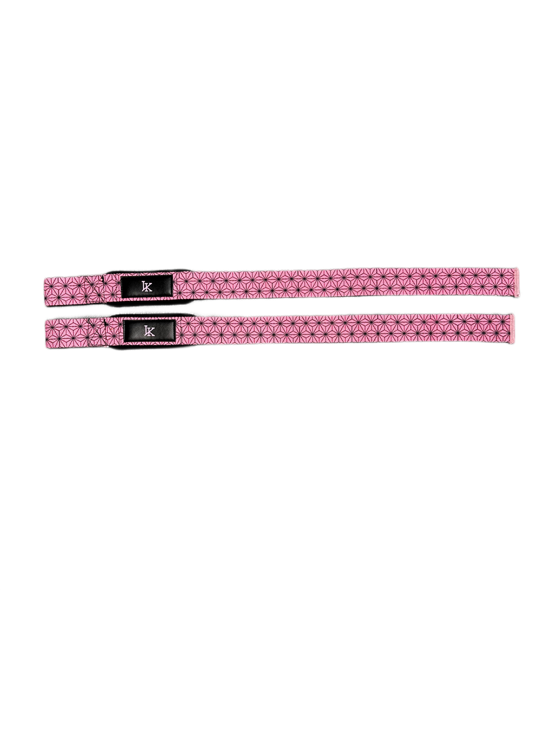 Pink Pattern Lifting Straps