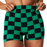 Checkered Pattern Seamless Shorts