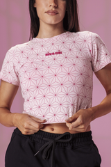 Pink Pattern Baby Tee