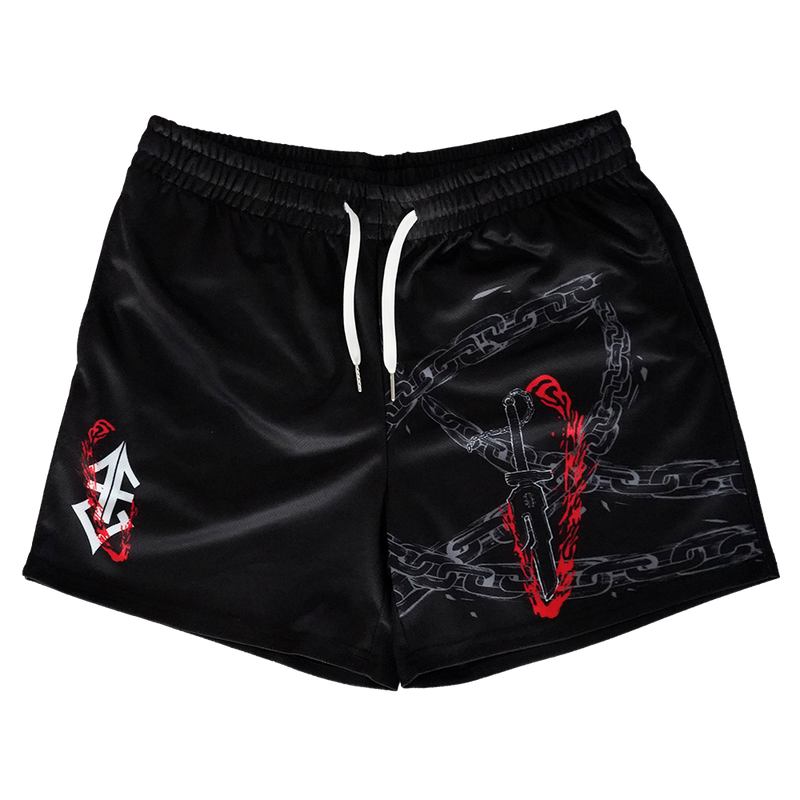 Cursed Chain Shorts - Black