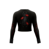 Masked Ghoul Cropped Long Sleeve