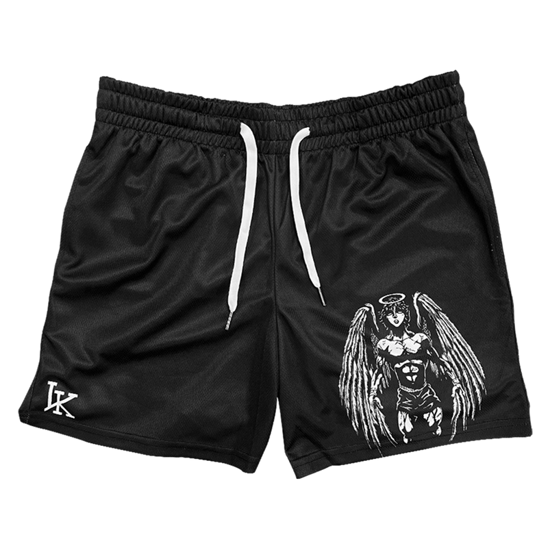 Grappler Angel Mesh Shorts - Black