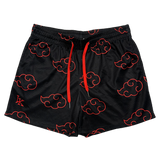 Minimalistic Red Cloud Shorts