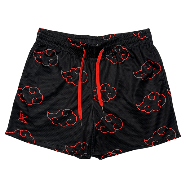 Minimalistic Red Cloud Shorts