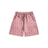 Pink Pattern Cotton Shorts