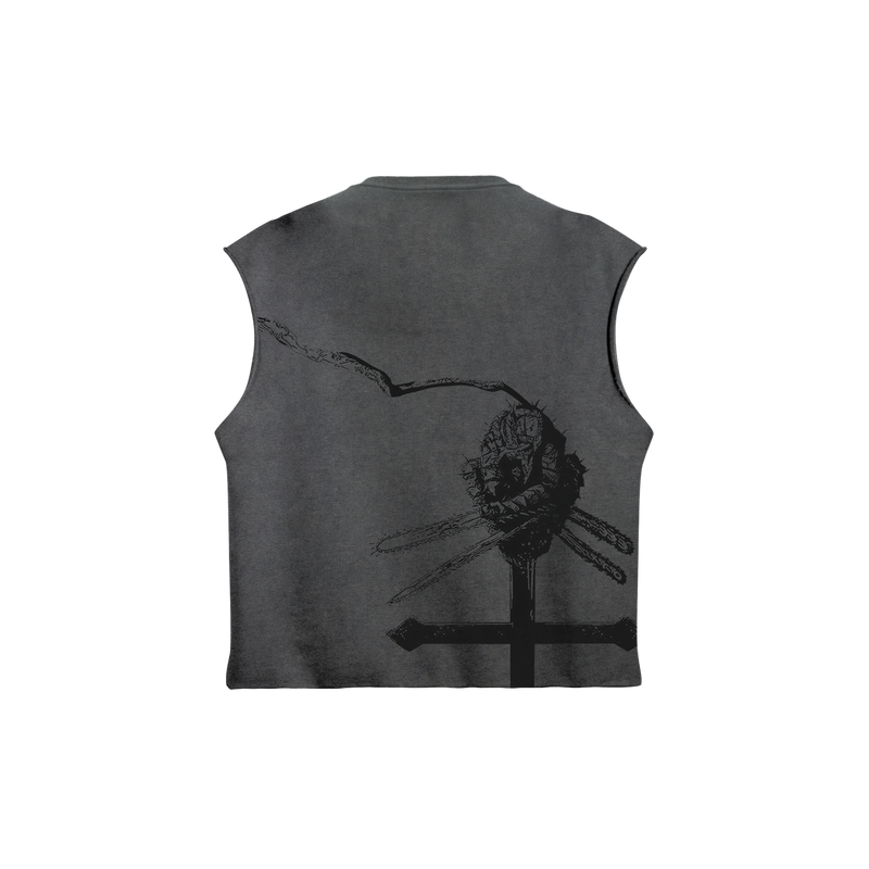 Chainsaw Cut Off Tee